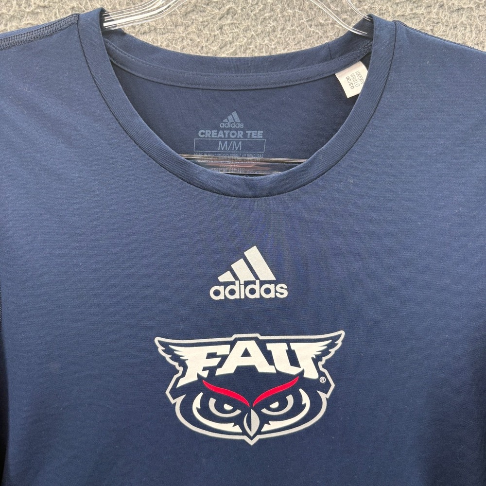 Florida Atlantic University Shirt Mens Medium NCAA Football Adidas Creator Tee